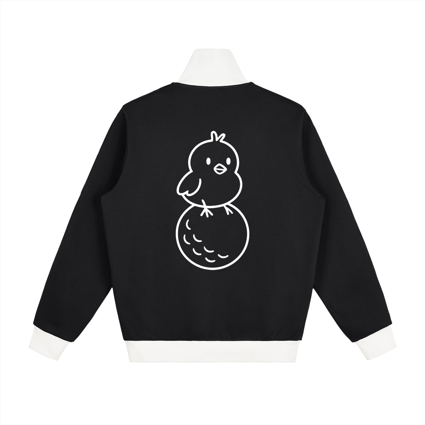 Contrast Side Stripe Fleece Track Jacket