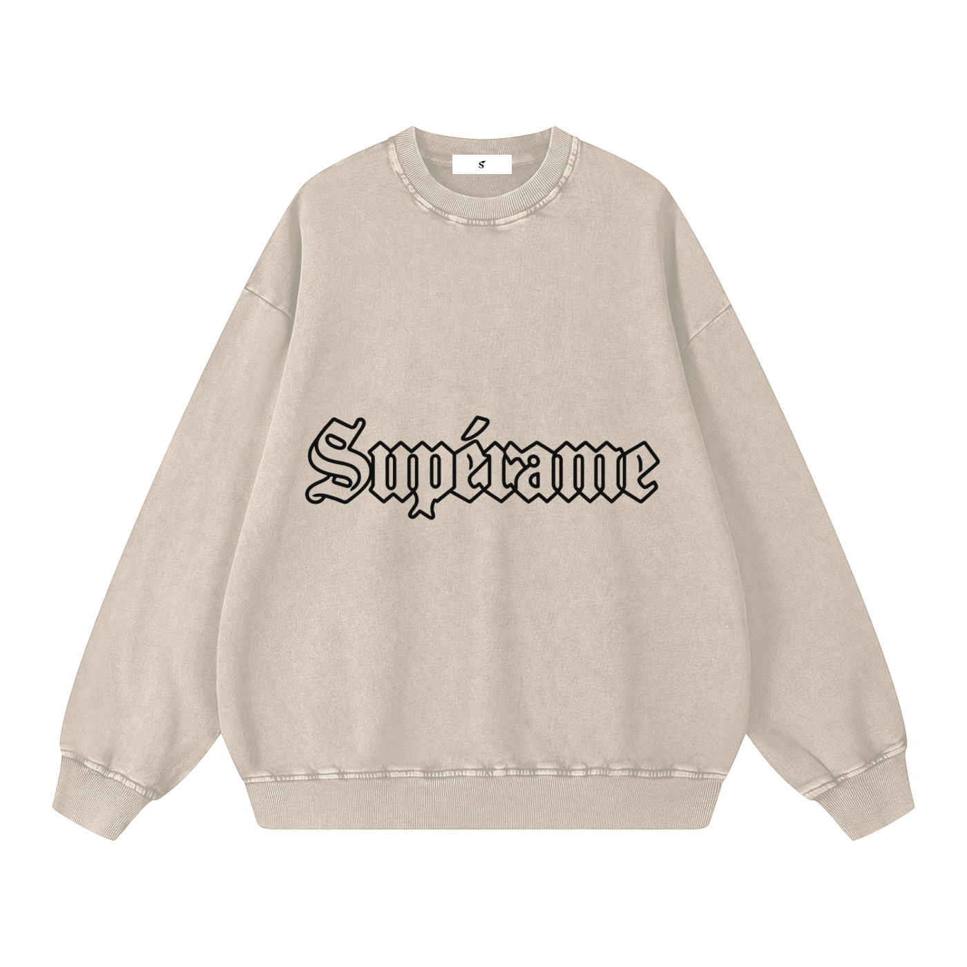 Snow Washed Oversized Sweatshirt