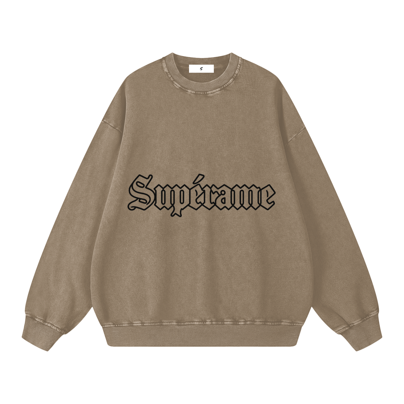Snow Washed Oversized Sweatshirt