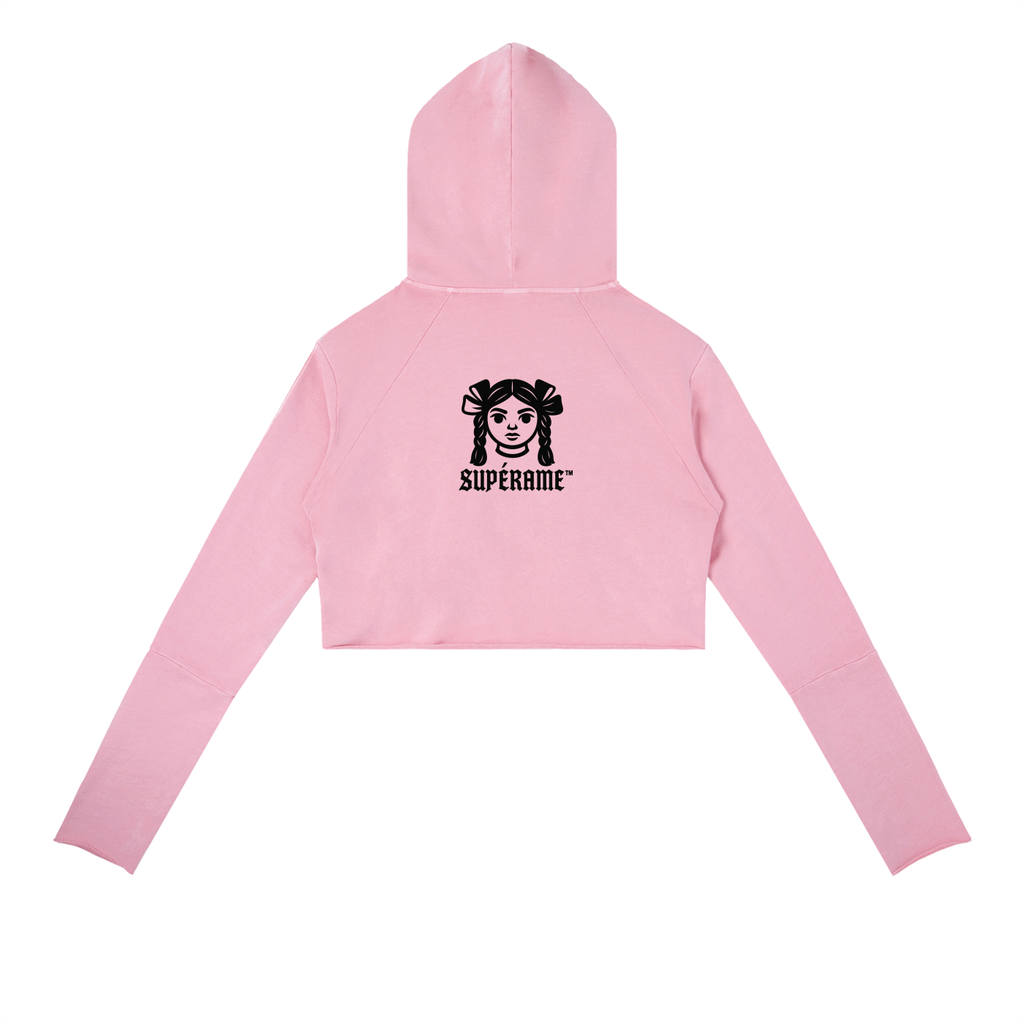 Vintage Washed Raw Edge Hoodie