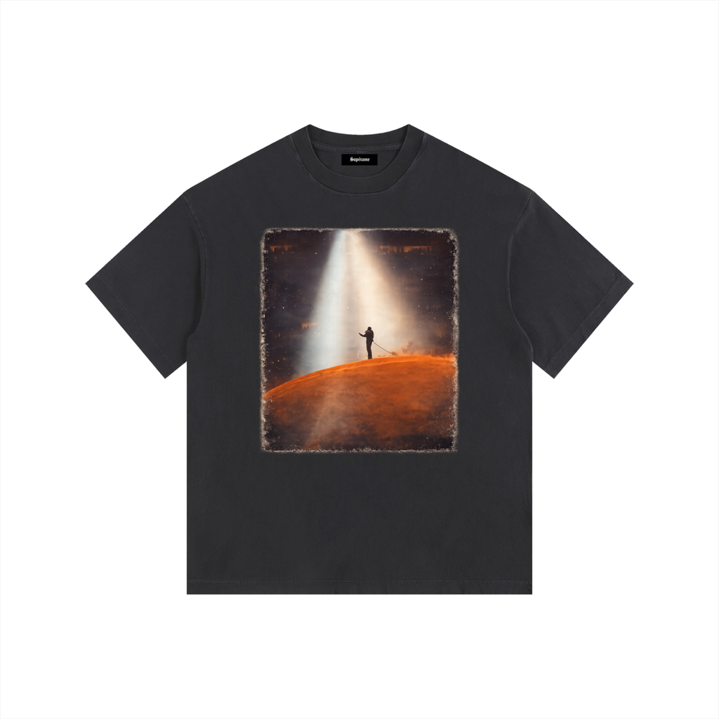 Vintage Washed Oversized Cotton T-Shirt