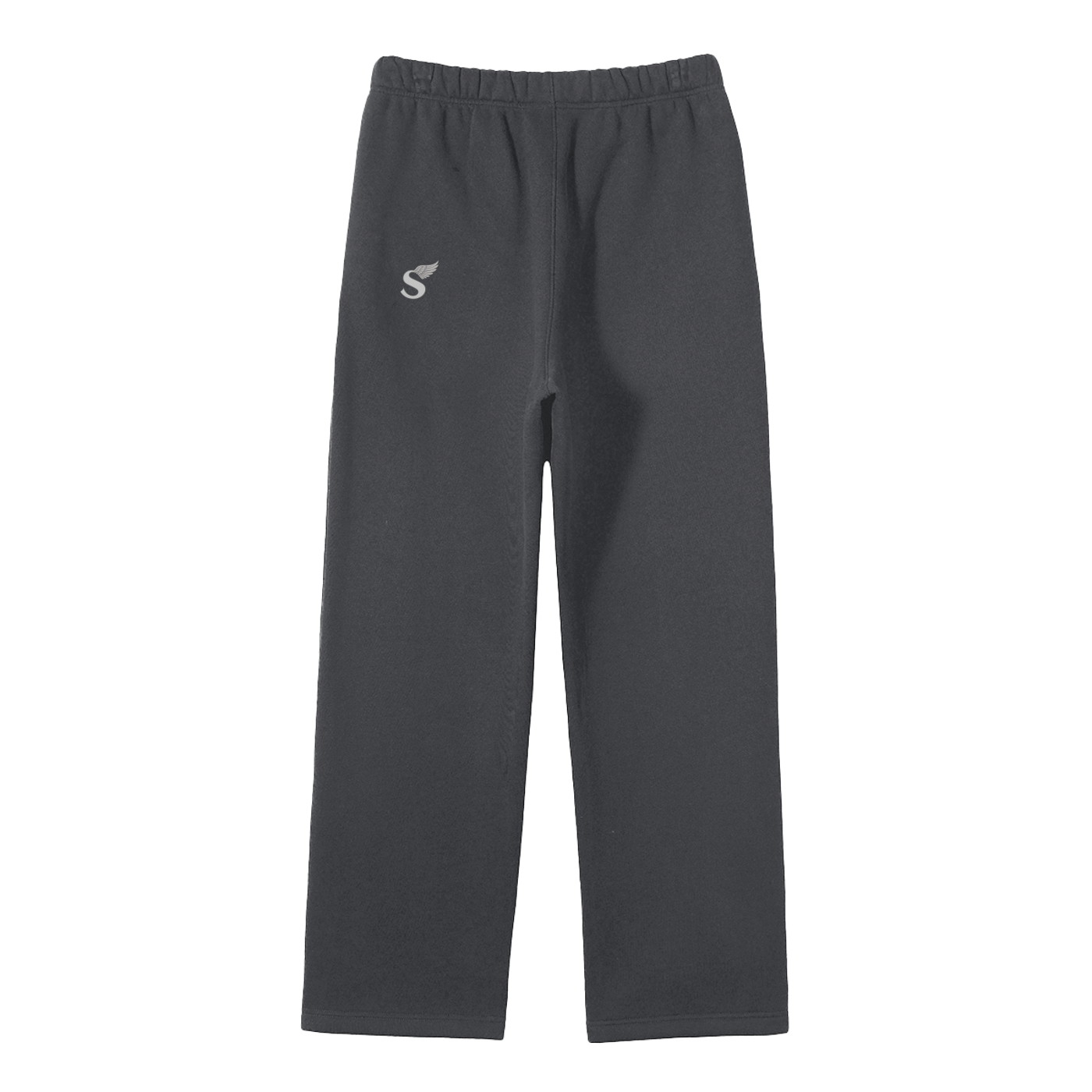 Unisex Solid Color Fleece Straight Leg Pants