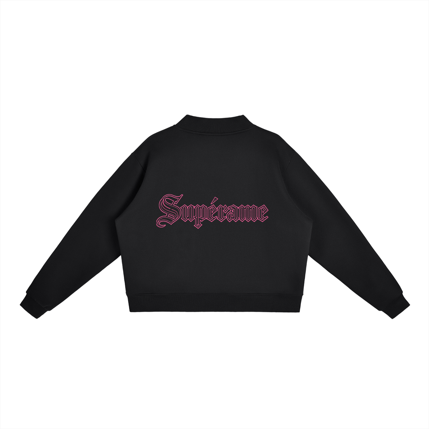 Essential Fleece Mock-Neck Crew Sweatshirt