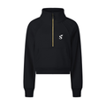 Cropped Half-Zip Sweatshirt