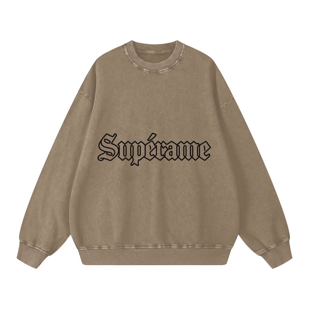 Snow Washed Oversized Sweatshirt