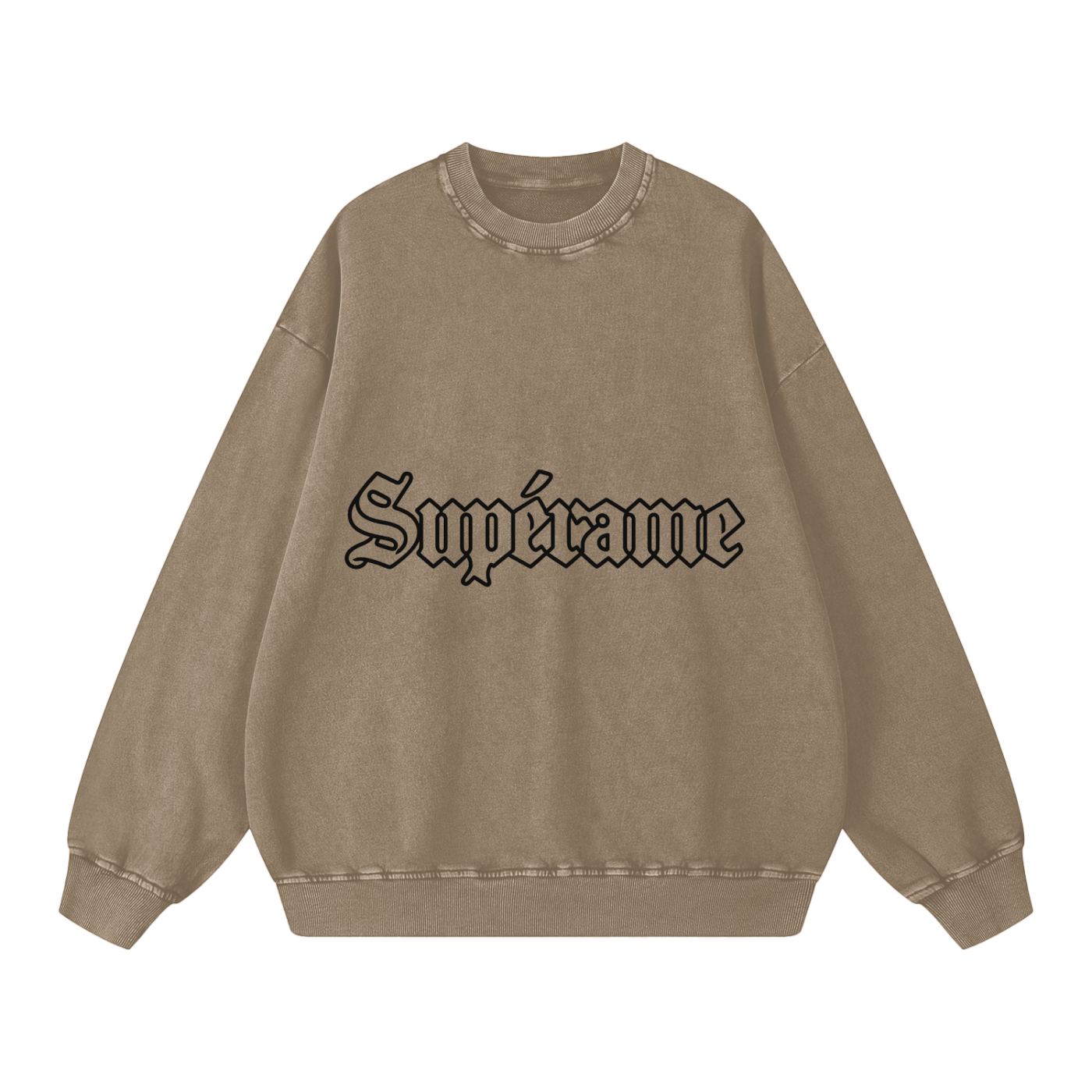Snow Washed Oversized Sweatshirt