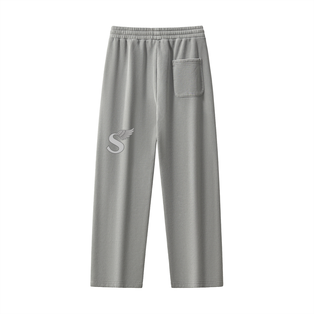 Frayed Enzyme Washed Fleece Sweatpants