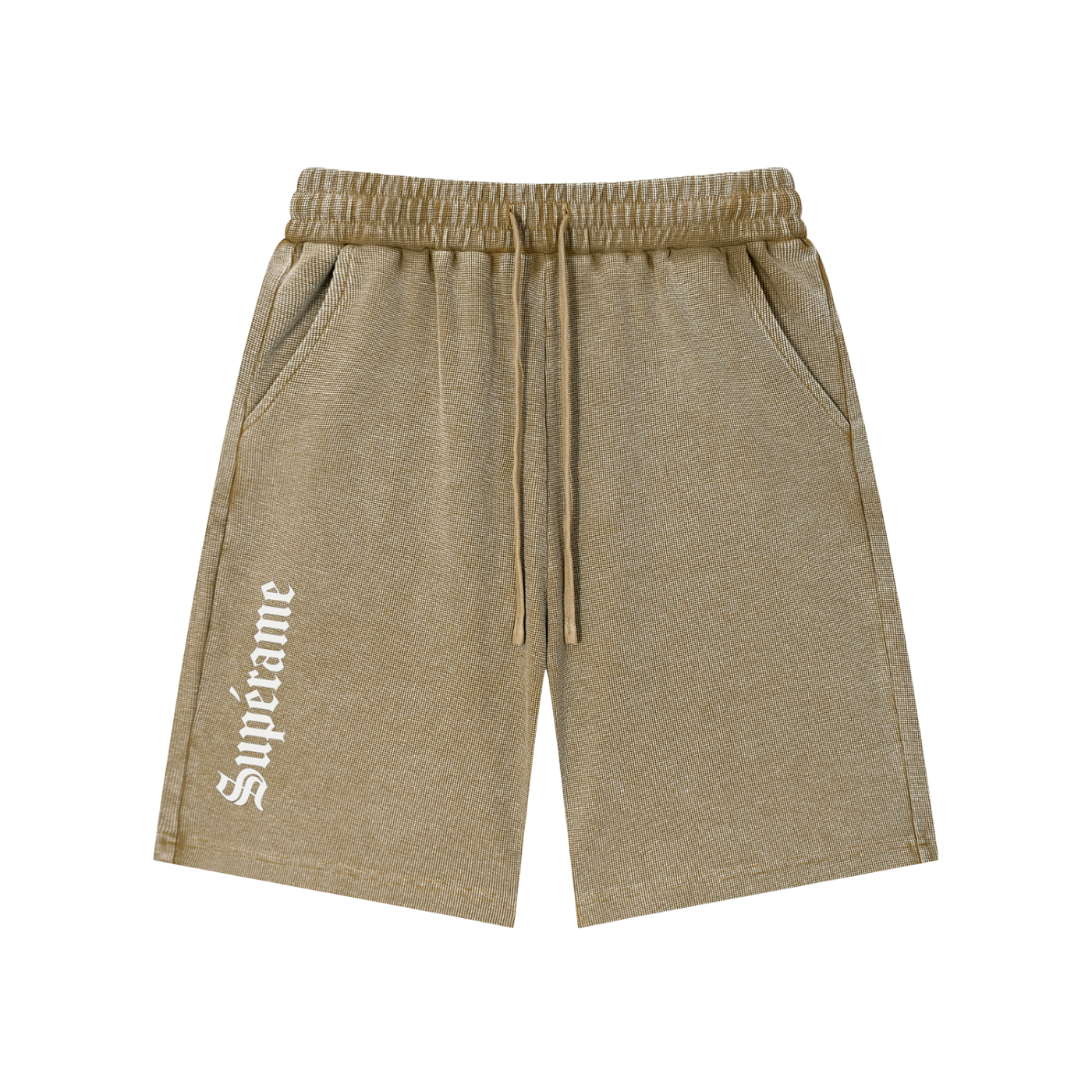 Mineral Wash Waffle Knit Shorts