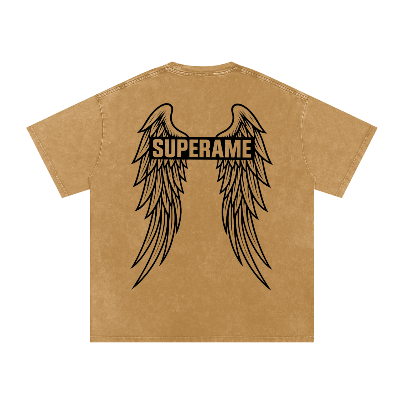 Snow Washed Oversized Cotton T-Shirt