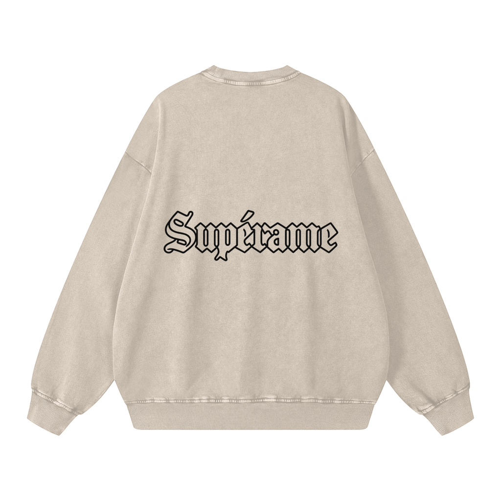 Snow Washed Oversized Sweatshirt