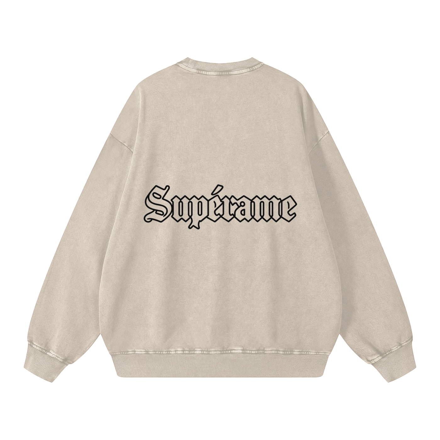 Snow Washed Oversized Sweatshirt