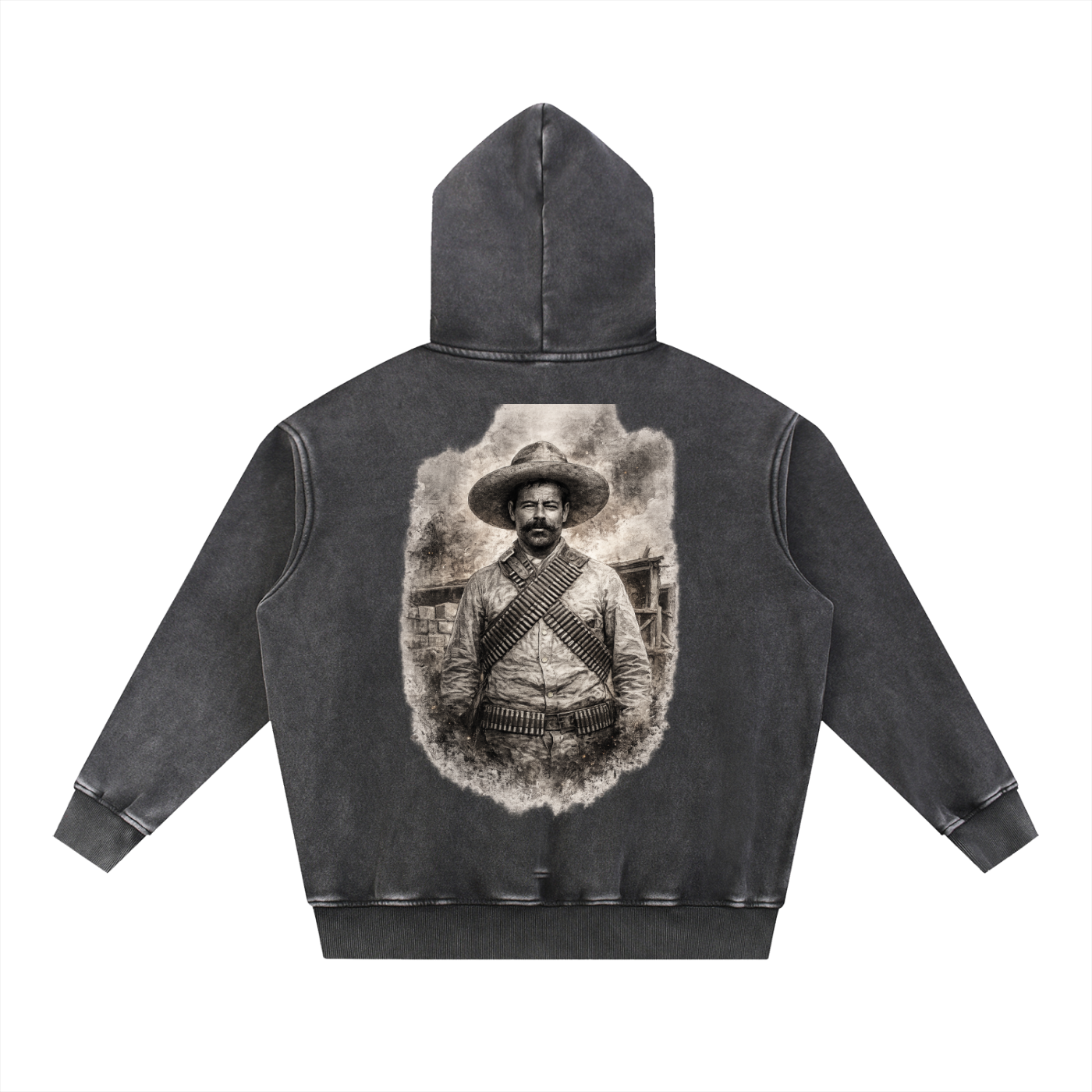 Snow Wash Fleece Oversize Hoodie
