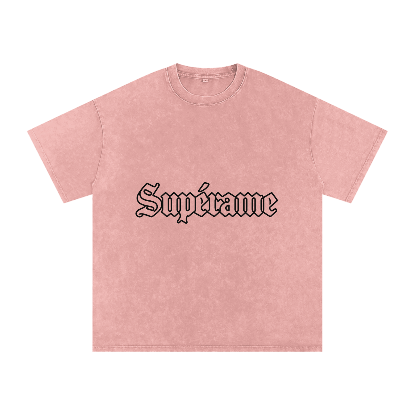 Snow Washed Oversized Cotton T-Shirt