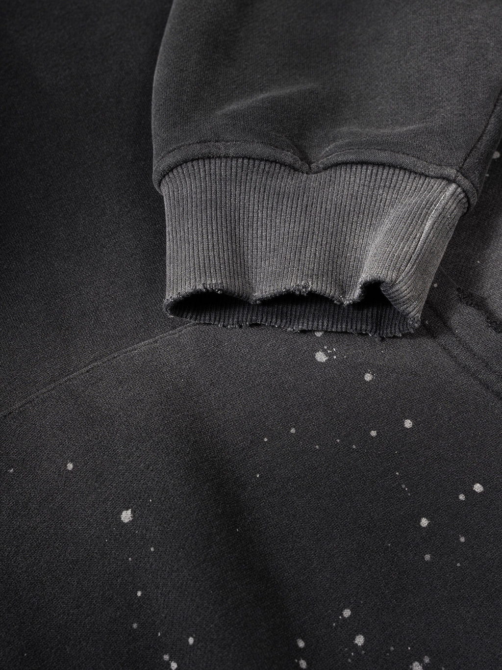 Zapata Vintage Washed Frayed Fleece Hoodie