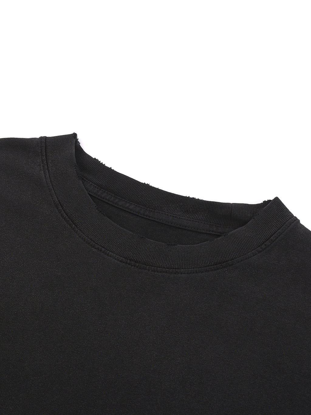 Snow Washed Raw-Hem T-Shirt